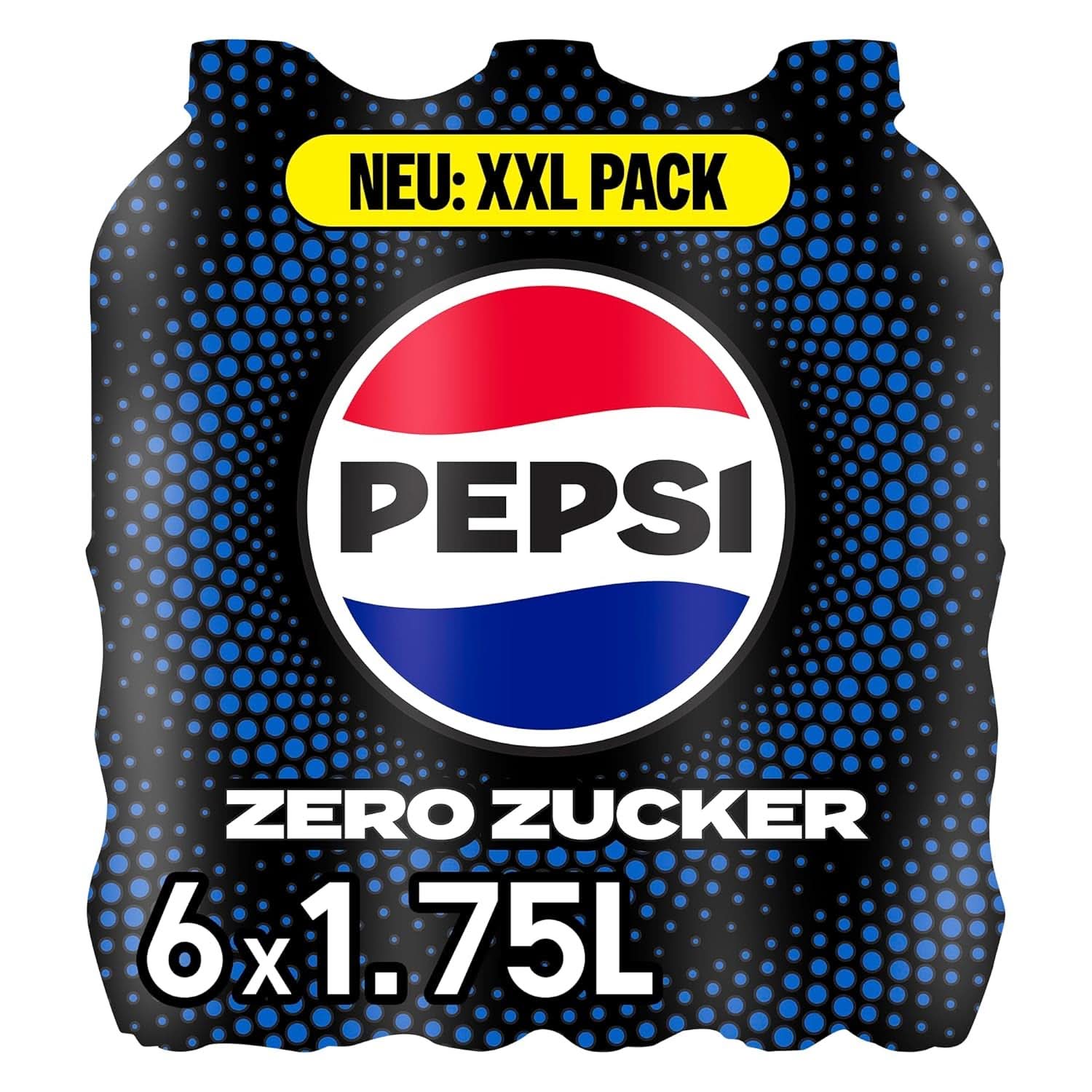 Pepsi Zero Sugar, Läsk utan socker från Pepsi, utan kalorier, set 6 x 1,75 liter Alkoholfria drycker Naty Shop
