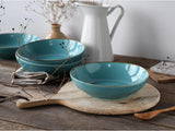 Creatable, 21683, Serie Nature Collection Water, 4-teiliges Geschirrset für 4 Personen, Poke Bowl aus Steinzeug, spülmaschinen- och mikrowellengeeignet, Qualitätsproduktion