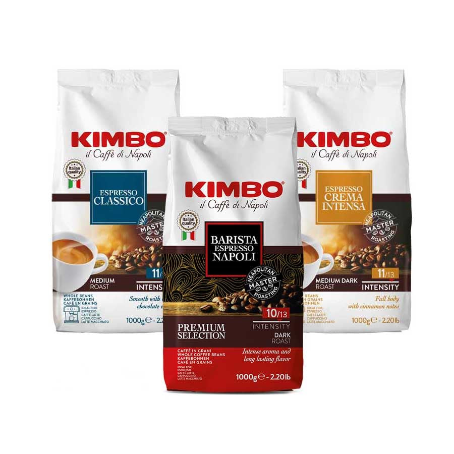 Provset för kaffebönor: Classico, Espresso Napoli och Crema Intensa 1 kg x 3