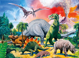 Ravensburger pussel för barn - 10957 Bland dinosaurierna - Dino pussel för barn 6 år och äldre, med 100 bitar i XXL-format Puzzle Naty Shop