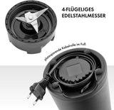 ZWILLING Stativblandare, Smoothie Maker, Inkl. Trinkflasche Mit Verschluss, 600 Ml, 300 Watt, Edelstahl/Kunststoff, Schwarz Kitchen Naty Shop