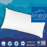 LINEA by Böhmerwald - Mysigt - Högkvalitativ balanskudde, 40X80, 70% klass 1 fjädrar, 30% nytt dun, lämplig för allergier, tvättbar upp till 60°C, tillverkad i Tyskland Naty Shop standardkuddar