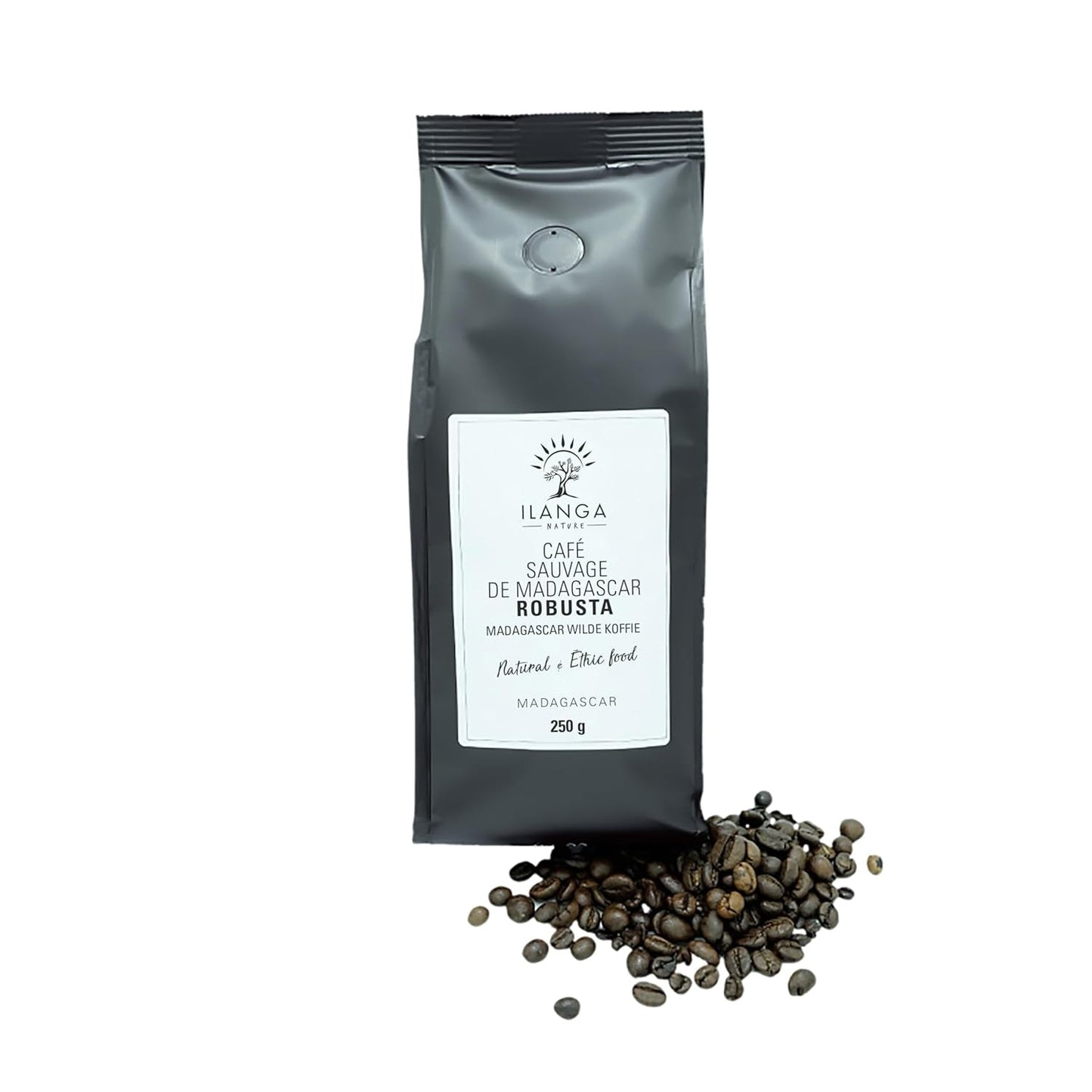 Ilanga Nature - Robusta Coffee - Bönor 250 g - Madagaskar