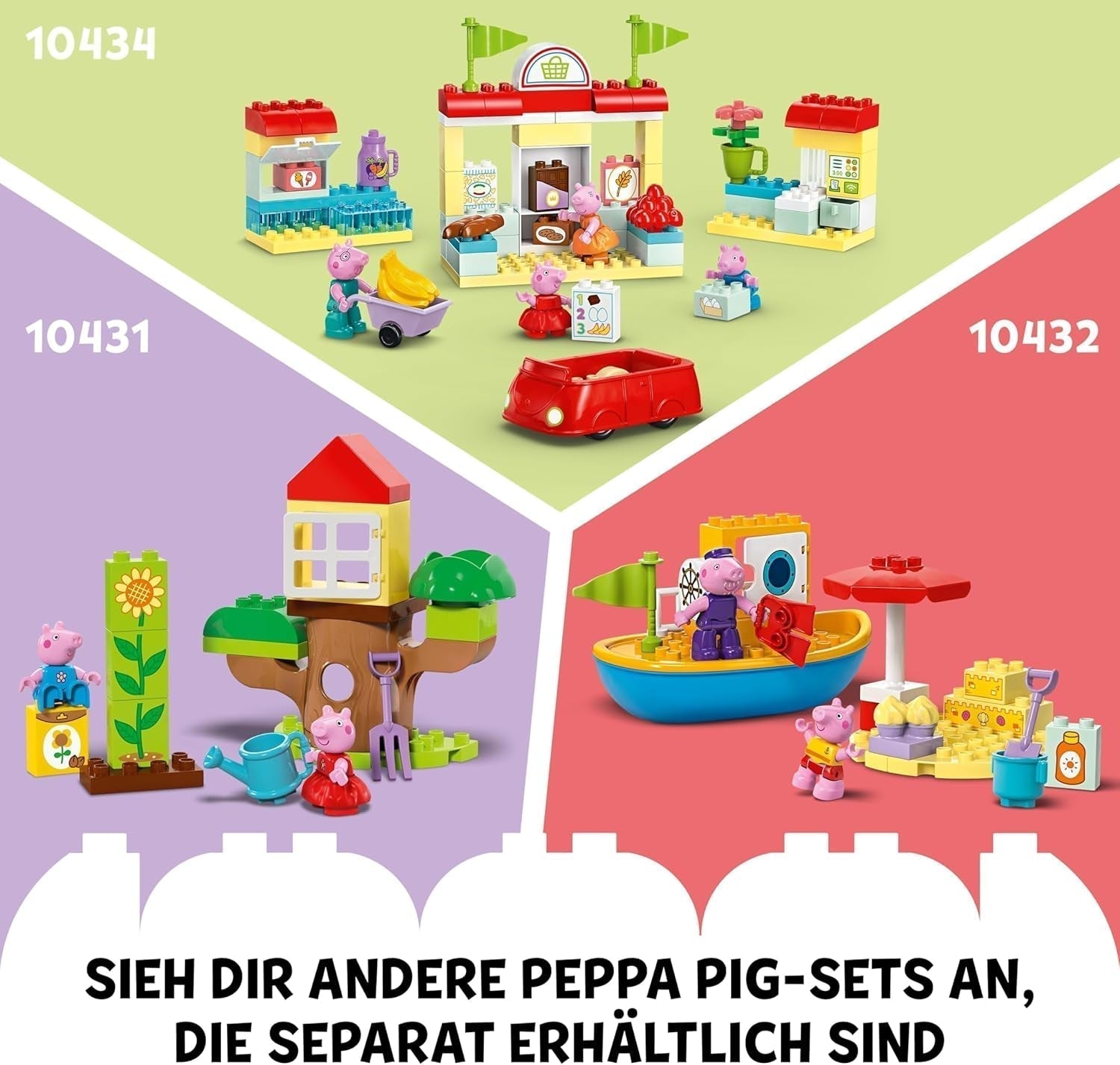 LEGO DUPLO Peppas födelsedagshus: Kreativ 3-siffrig leksak, bygg och bygg om leksakshus för 2-åringar, pojkar och flickor, främjar fingerfärdighet 10433 Byggset Besuche den LEGO-Store