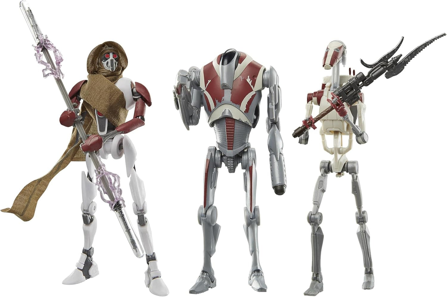 Star Wars Black Series Magna Raider, Super Battle Droid, Jedi Battle Droid: Survivor Action Figurer 3-pack, Skala 15 cm Actionfigurer Naty Shop Standardtitel
