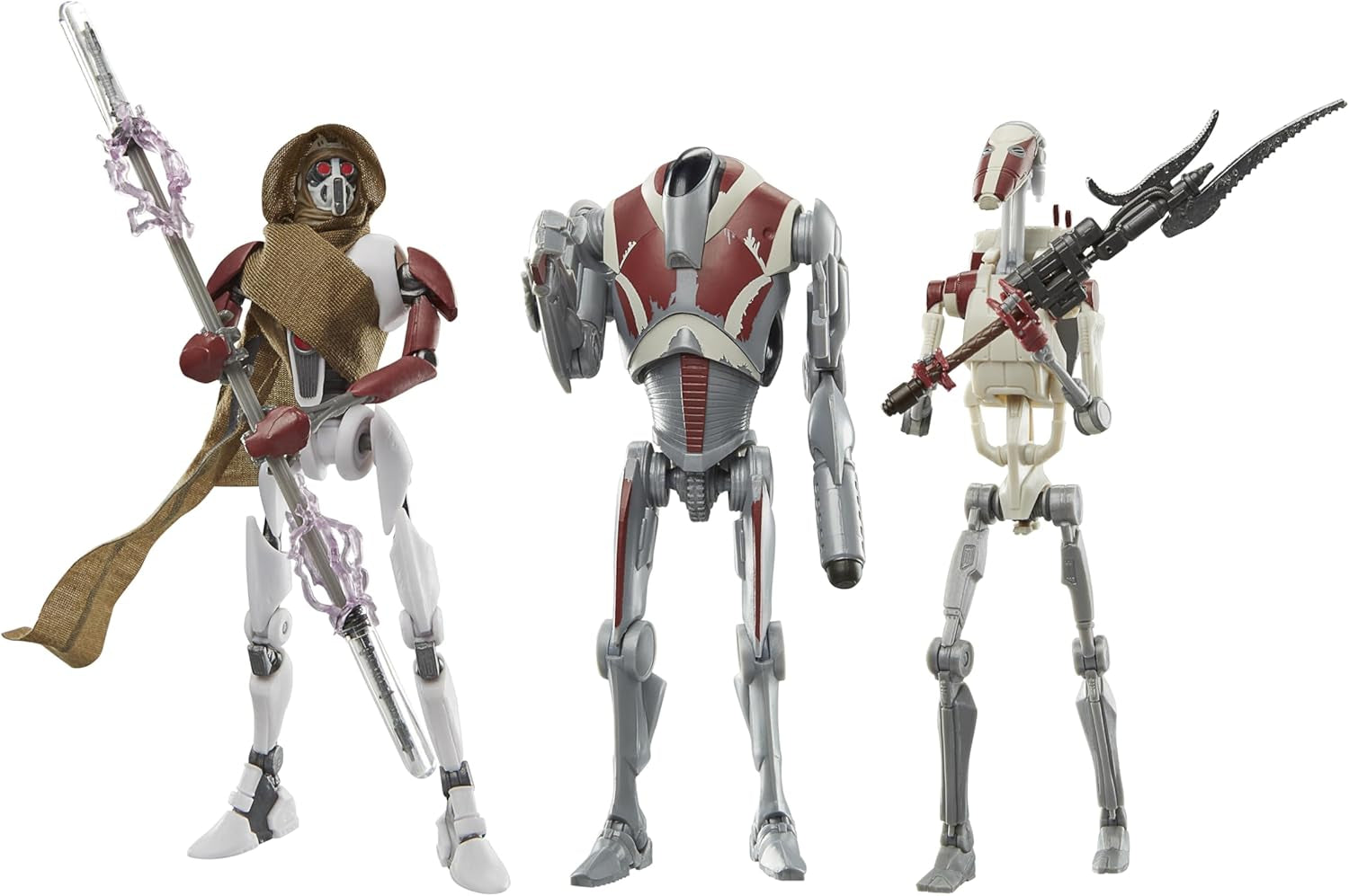 Star Wars Black Series Magna Raider, Super Battle Droid, Jedi Battle Droid: Survivor Action Figurer 3-pack, Skala 15 cm Actionfigurer Naty Shop Standardtitel