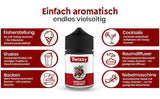 Twizzy Cherry matsmak - 60 ml - Intensiv smak - Idealisk för bakning Aromas Naty Shop