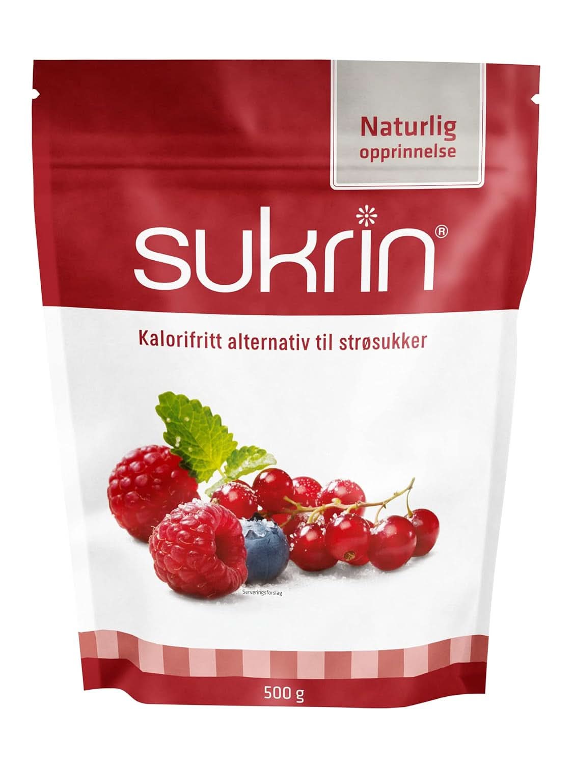 Sukrin Erythritol, naturligt alternativ till socker utan kalorier, 1 pack, 500 gram Sweeteners Naty Shop