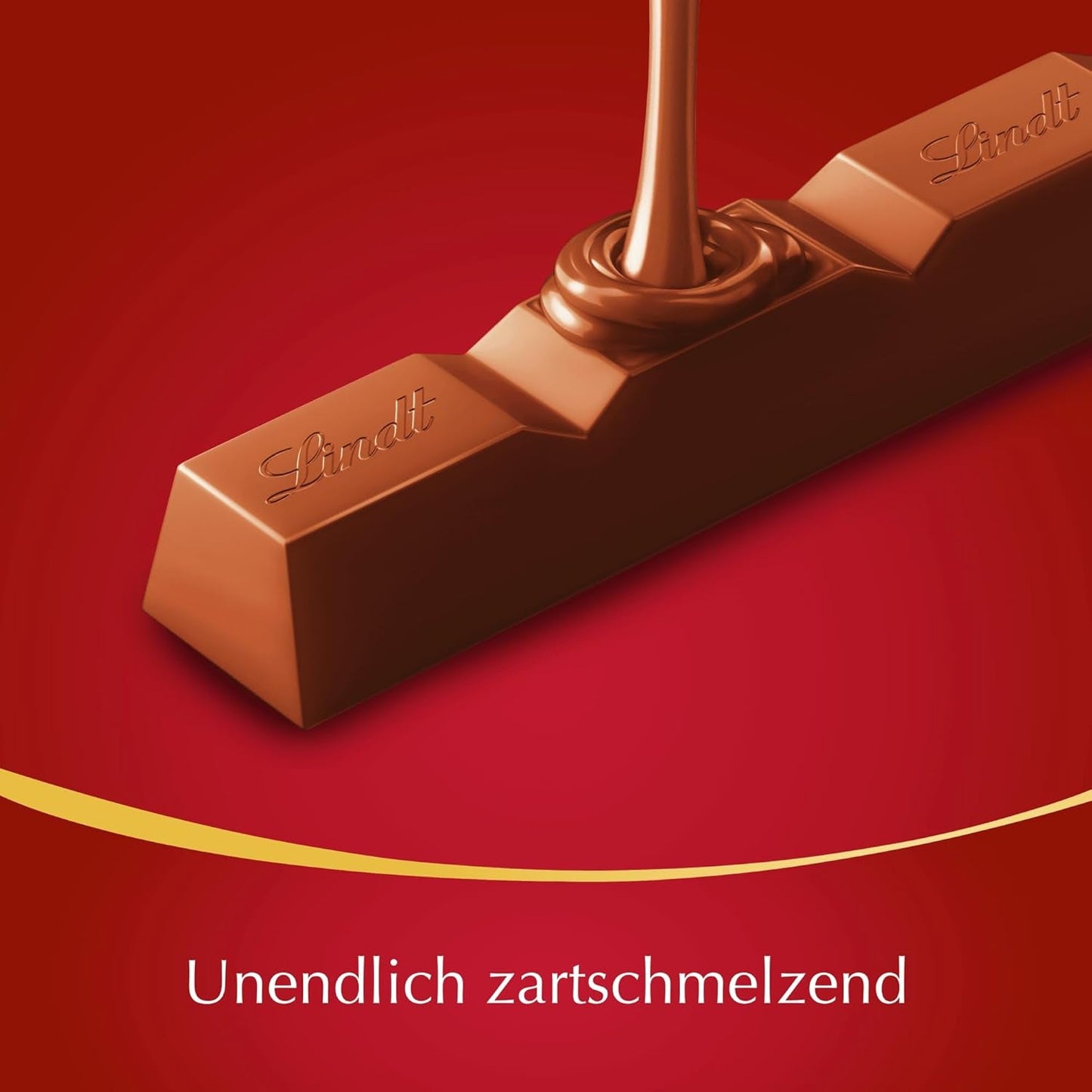 Lindt Choklad | LINDOR mjölkchokladstavar, Kampanjerbjudande | 100g | 4 LINDOR mjölkchokladkakor med fyllning som smälter i munnen | Chokladstavar (förpackning med 3)