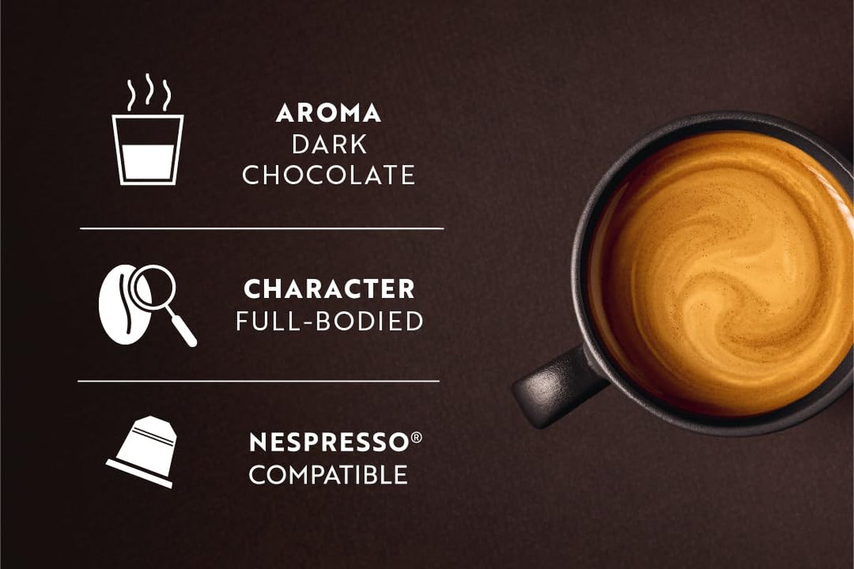 Café Royal Espresso Forte – Nespresso®-kompatibla kaffekapslar, 100 % Arabica, fyllig, medelrostad, intensitet 9/12, 36 kapslar
