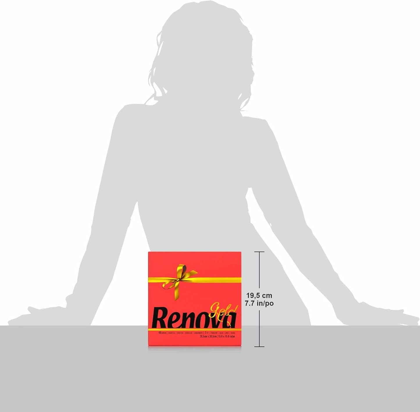 Renova rödguld pappersservetter - 40 servetter