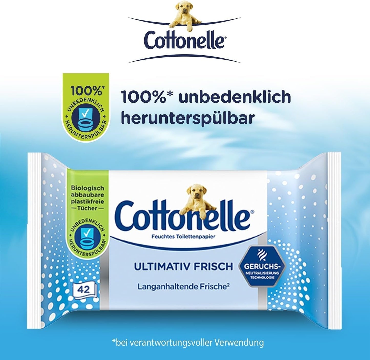 Våtservetter, Ultimate Fresh, 12 X 42 Wipes, Deodycylx Technology, Hudvänlig, Alkohol- och färgfri, Känslig, Biologiskt nedbrytbar