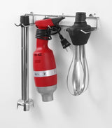 HENDI Stand Mixer Set, Mit Schneebesen Und Halterung Zur Wandmontage, Stablänge: 400Mm, 9 Geschwindigkeiten: 2000 Bis 9000 RPM, Bis Zu 80 Liter, Ø100X750Mm, 230V/400W, Edelstahl, Polyamid Kitchen Naty