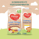 Milupa babygröt - havre- och fruktgröt 10 månader till 3 år barnmat 1 x 400 g (förpackning med 2)