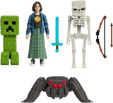 Mattel Minecraft Story Set med 4 Actionfigurer och 3 Accessories Encounters In The Overworld Set Minecraft Movie Inspired Collectible Toy JFR70 Action Figures Naty Shop