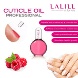 LALILL Nagelbandsolja 75Ml - Himbeere Nagelpflegeöl - Nagelöl Pflege Für Nägel Nagelhaut - SPA Maniküre Nageldesign Hände - Vegansk - Med pipett