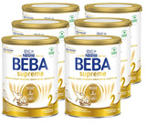 BEBA SUPREME 2 Tillskottsmjölk efter 6 månader, endast laktos, palmoljefri, förpackning om 6 (6 x 800 g) Naty Shop