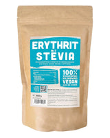 Erythritol + Stevia Naturligt sockerersättning utan kalorier 1:1, 1 kg sötningsmedel Naty Shop