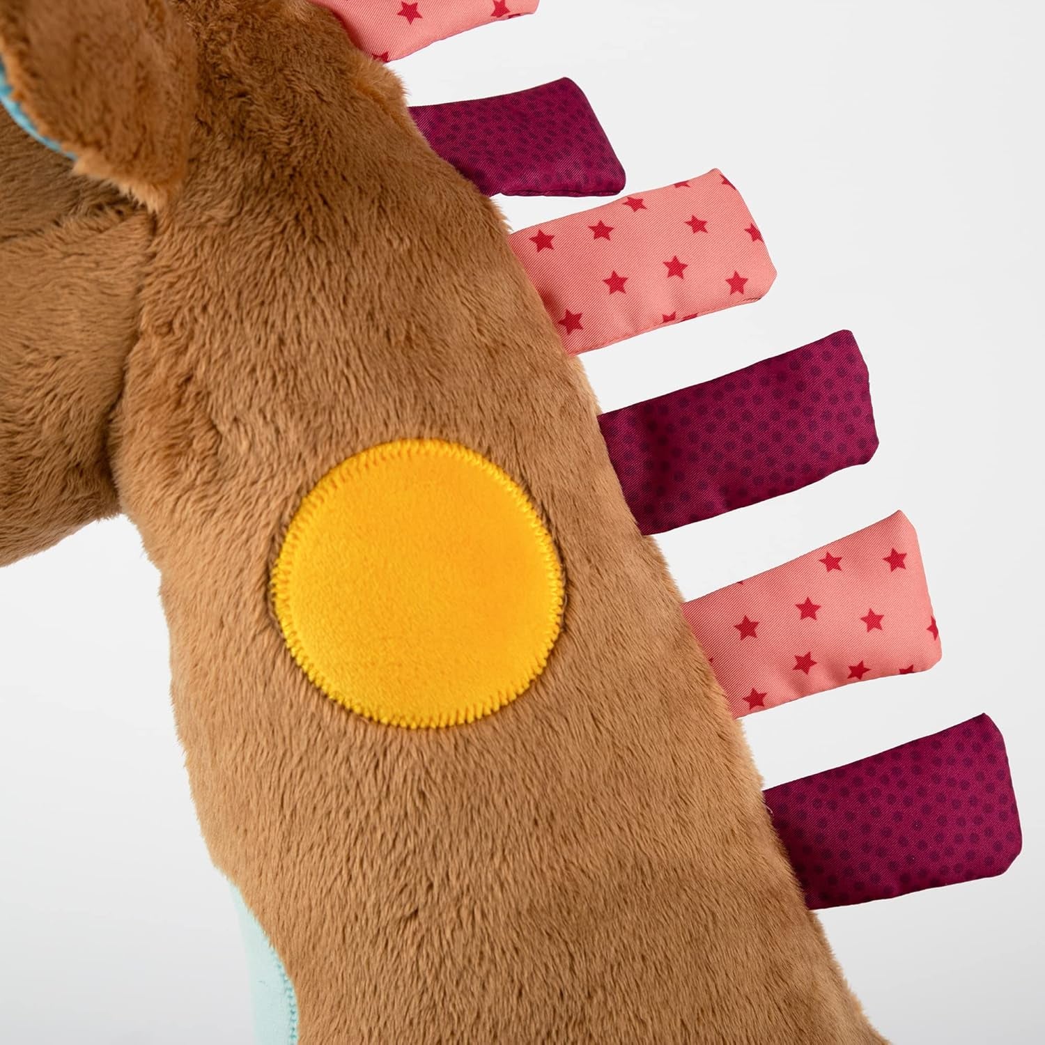 SIGIKID 42863 Giraffe XXL babyleksak, PlayQ pedagogisk leksak, plyschleksak med tandring, skallra, spegel, pipande, för spädbarn och barn från 3 månader, Flerfärgad/giraff 72 cm leksaker Bebe Naty Shop