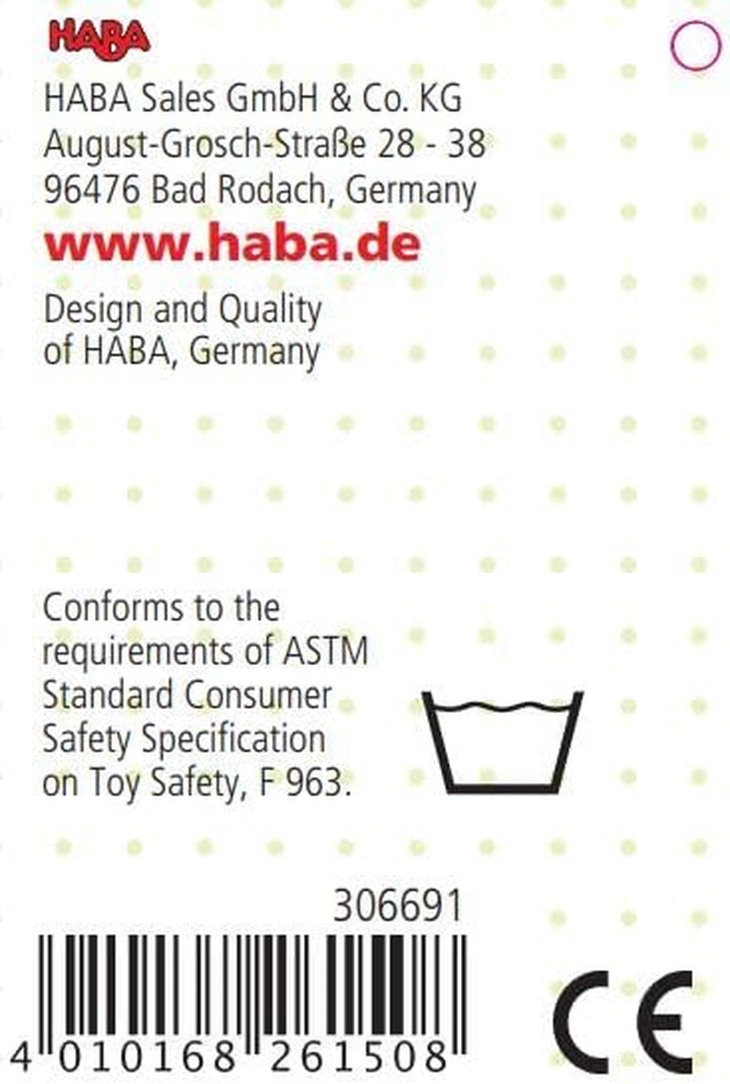 HABA 306691 - Skallerfigurtätning, gripleksak från 6 månader, tillverkad i Tyskland, grå Baby Toys Naty Shop