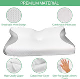 Ortopedisk kudde, nackvärkskudde, memory foam kudde, ortopedisk nackkudde, ortopedisk sovkudde, ortopedisk nackstödskudde, antisnarkande kudde delar Cervikala ortopediska kuddar Naty Shop