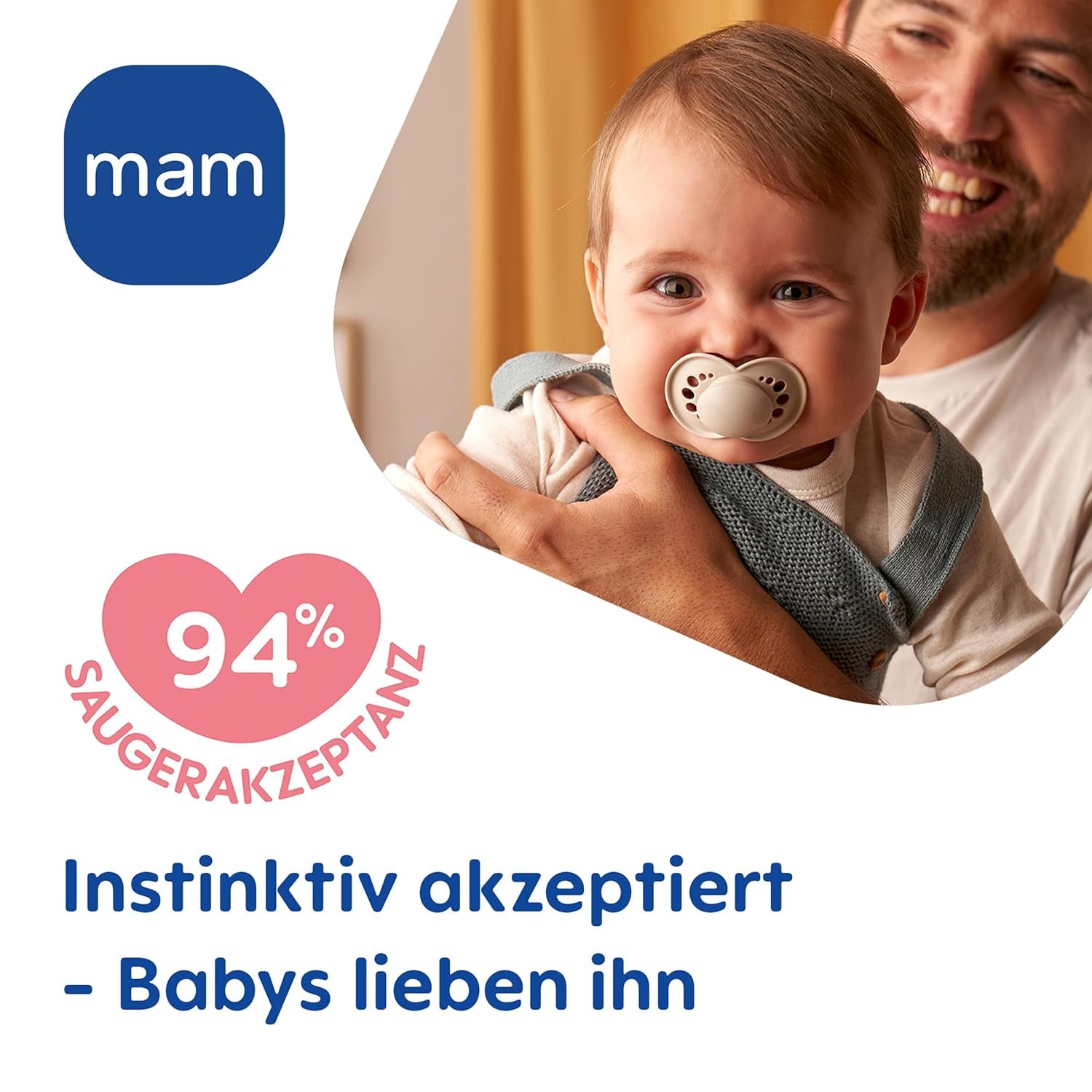 MAM Original Day & Night Matt Napp | 6-16 månader | Acceptans 94% | Napp hjälper till att förhindra oönskad tandjustering | Utvecklad tillsammans med tandläkare | Silikon SkinSoft | Räv/Måne | Paket om 4