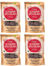 Set med 4 ekologiska bites - kanelmandlar/kanelmandlar i belgisk mörk choklad/utan tillsatt socker, inga sötningsmedel/VEGAN & FAIR TRADE / 4 x 85g