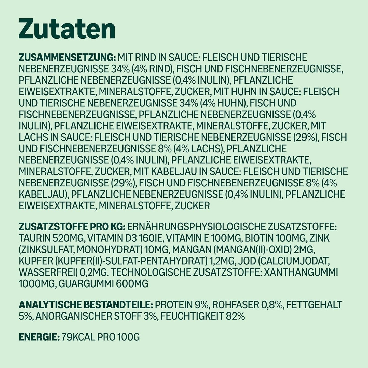 Amazons våta vuxenkattmat blandat urval i sås 4,8 kg (48 förpackningar x 100 g)