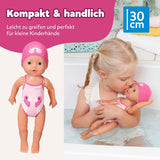 BABY Born My First Swimmer Girl - 30 cm docka - Baddocka med vridmekanism, vattentät - Fungerar utan batterier - Lämplig för barn från 1 år och uppåt