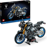 LEGO 42159 Technic Yamaha MT-10 SP Motorcykelmodellsats för vuxna, Autentisk 4-cylindrig motorfordonsmodell, Funktionell styrning och Ar-app, Present för män och kvinnor Byggsatser Besuche den LEGO-Store Technic Yamaha