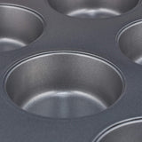 Relaxdays Muffinform, 2Er Set, 12Er Muffinbleche, Antihaftbeschichte, Carbonstahl, Muffins & Cupcakes, Ø 6,5 Cm, Vete, 10030825 Formar och plåtar för bakning Naty Shop