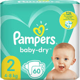 Pampers (gammal version), trosor, storlek 4, 9 kg-15 kg, trepack (1 x 88 blöjor)