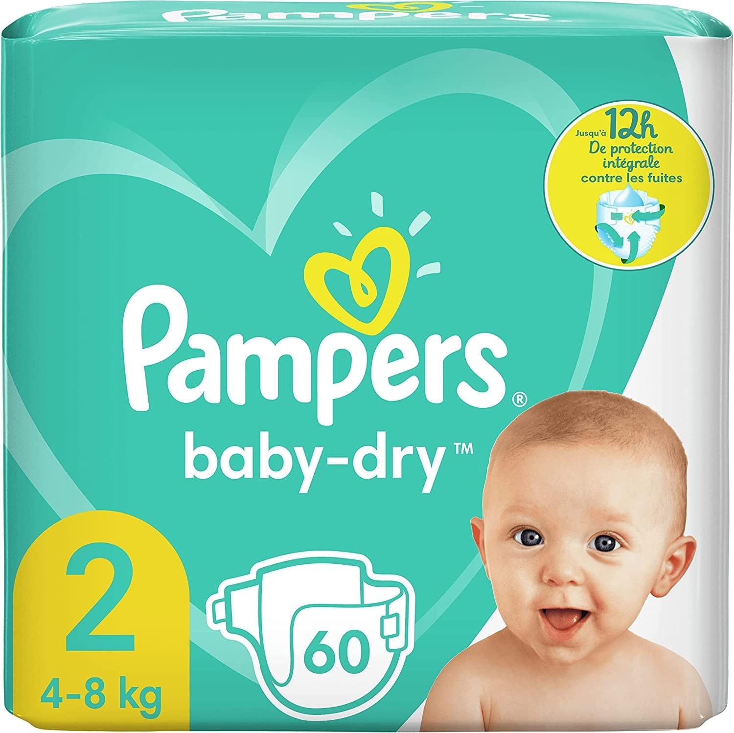 Pampers (gammal version), trosor, storlek 4, 9 kg-15 kg, trepack (1 x 88 blöjor)
