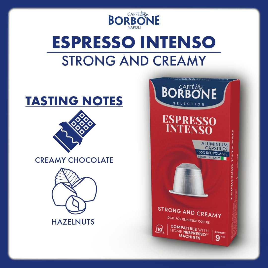 Caffe Borbone Espresso Strength 9/10 Nespresso-kompatibla 10 kaffekapslar