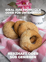 Helt enkelt Keto Lower Carb* Bagel Baking Mix för Lower Carb* och ketogen kost - laktos- och glutenfri - 335 gram Naty Shop Kitchen
