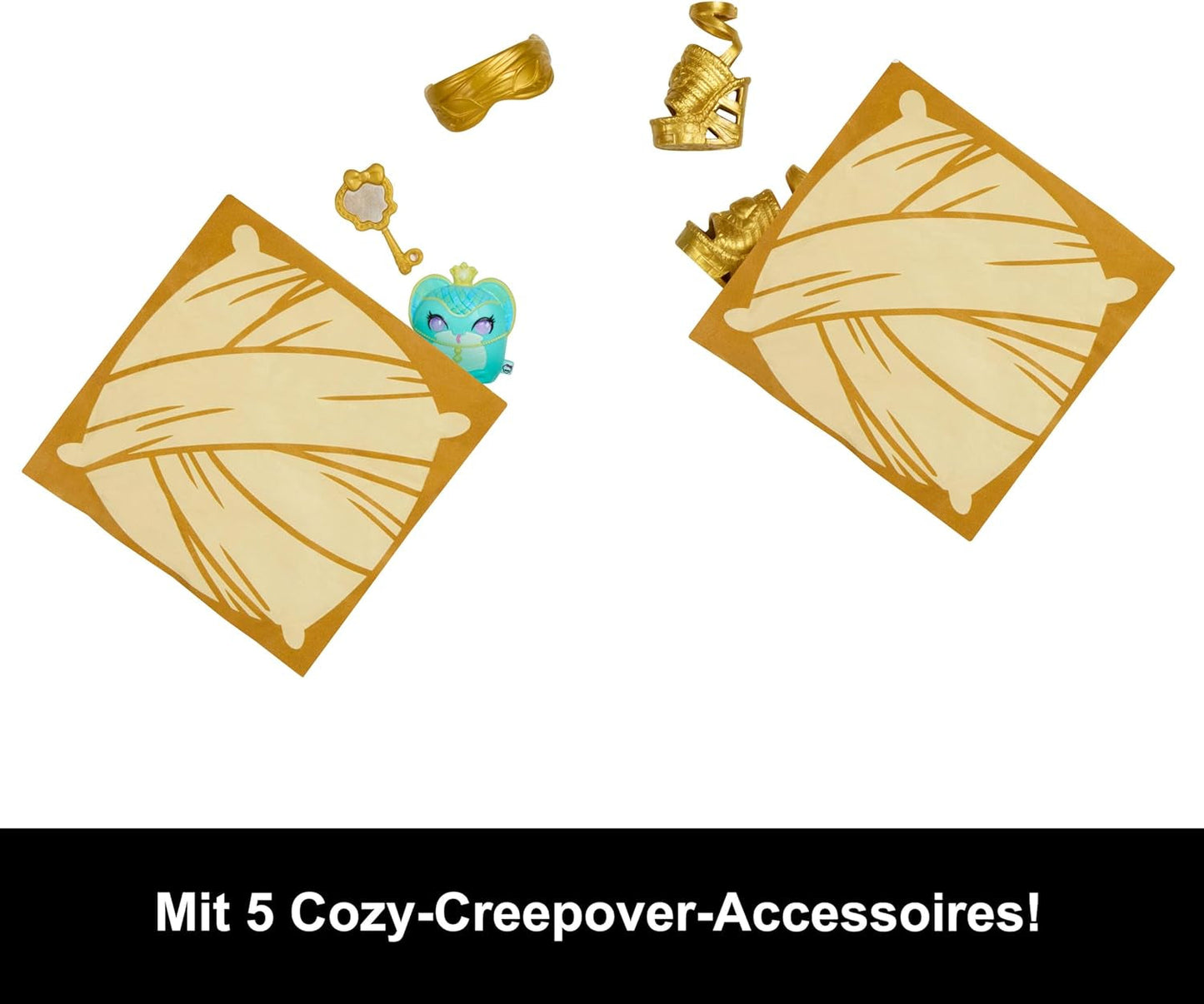 Monster High Buried Secrets Dolls and Accessories, Mystery Creepover-tema med en Mystery Doll och 5 Unboxing-överraskningar (siffrorna kan variera), HYV64