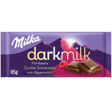 Milka Black Milk – alpin svart choklad med mjölk och krämig nougatfyllning – 85g (5-pack)