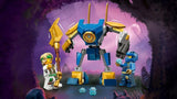 LEGO NINJAGO Jay Battle Mech, ninja leksak för barn med figurer, inklusive Jay minifigur med mini katana, actionfigurer och mek, liten present till kreativa pojkar och flickor från 6 år 71805 Byggset Besuche den LEGO-Store