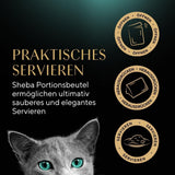 SHEBA Våtmat för katter - 72 påsar x 85 g - Fjäderfäsort i gelé - Våt kattmat - 1 stor förpackning