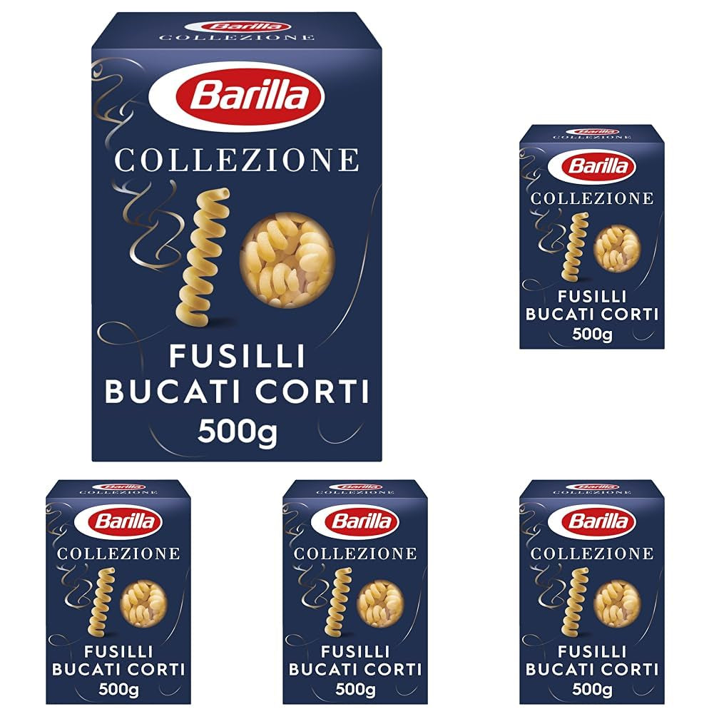 Pasta Barilla Collezione Fusilli korta bitar, (1 x 500 g)