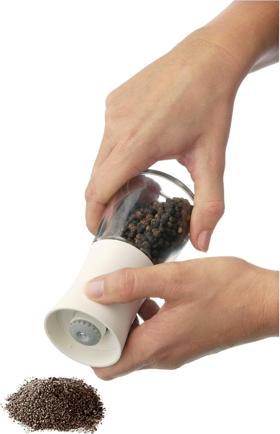 WMF Trend salt- eller pepparkvarn 14 cm, utan fyllning, keramisk kvarn, plast, glas, vit Kvarn och skivare Naty Shop
