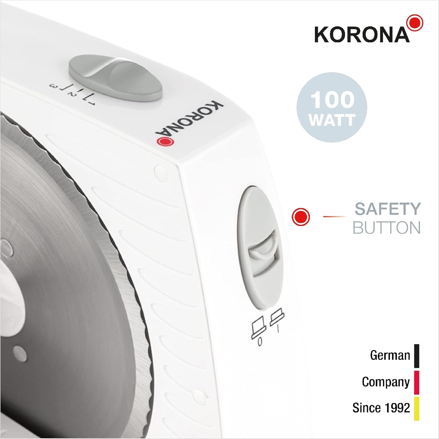 Korona 25500 Multifunktionell skärmaskin, justerbar klippbredd, blad i rostfritt stål Grasters and Slicers Naty Shop