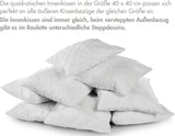 Traumnacht Bekväm roulettekudde, Set med 4 kuddar, Med quiltat överdrag och skumfyllning, 40 X 40 cm, Oeko-Tex certifierad, Tillverkad enligt den tyska kvalitetsstandarden Naty Shop standardkuddar