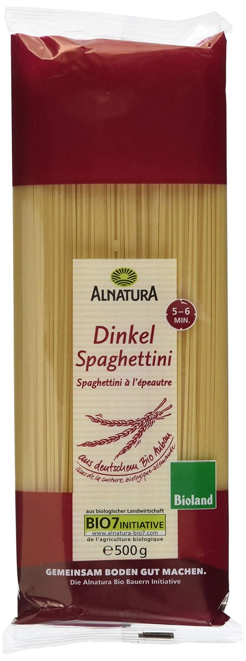 Ekologisk dinkelspaghetti, 500g