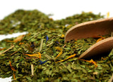 Ekologiskt Mate-te skördat traditionellt, torkat utan rök | Mate Tea Mas Guarana BIO 200G | Organiska blad Bulk | Med guarana, myntablad, citrongräs, blåklintblommor