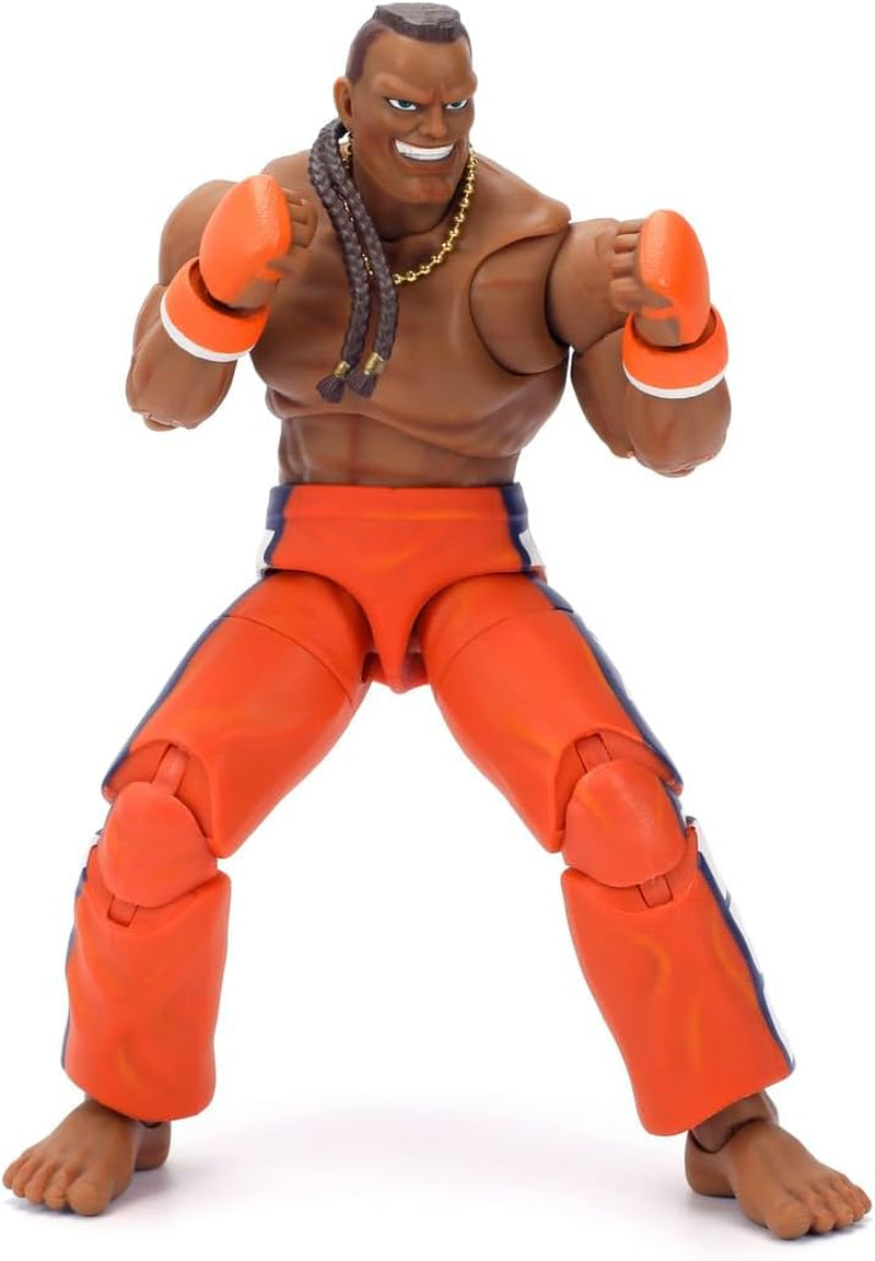 Jada Toys Street Fighter Figure Guile (15 Cm) - Street Fighter 2: The Final Challengers Action & Collectible Movable Figure med alternativt huvud, händer och tillbehör, ålder 13+ Actionfigurer Naty Shop Dee Jay