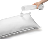 Traumnacht ortopedisk vattenkudde med justerbar fyllnadsmängd, 100 % bomullsöverdrag, 40 X 80 cm, utvecklad i Tyskland - Tillverkad i EU, vit, 1 st (1 förpackning) Naty Shop standardkuddar