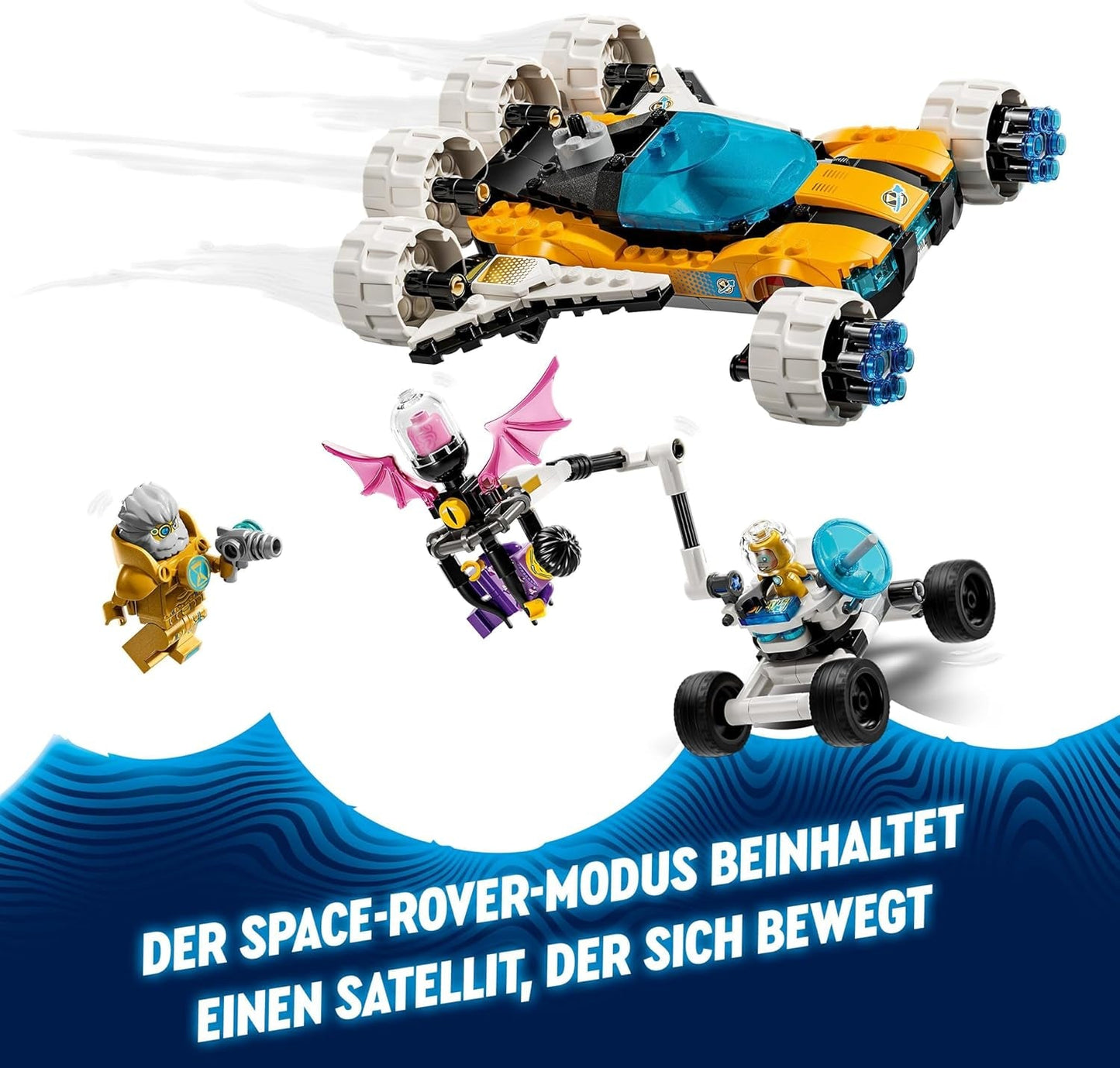 LEGO Dreamzzz 2-i-1 Mr Oz's rymdbuggy-leksaksbil eller rymdfärja-set innehåller Mr Oz, Albert och Jayden minifigurer, rymdpresent för barn 8+ 71475 Byggset Besuche den LEGO-Store