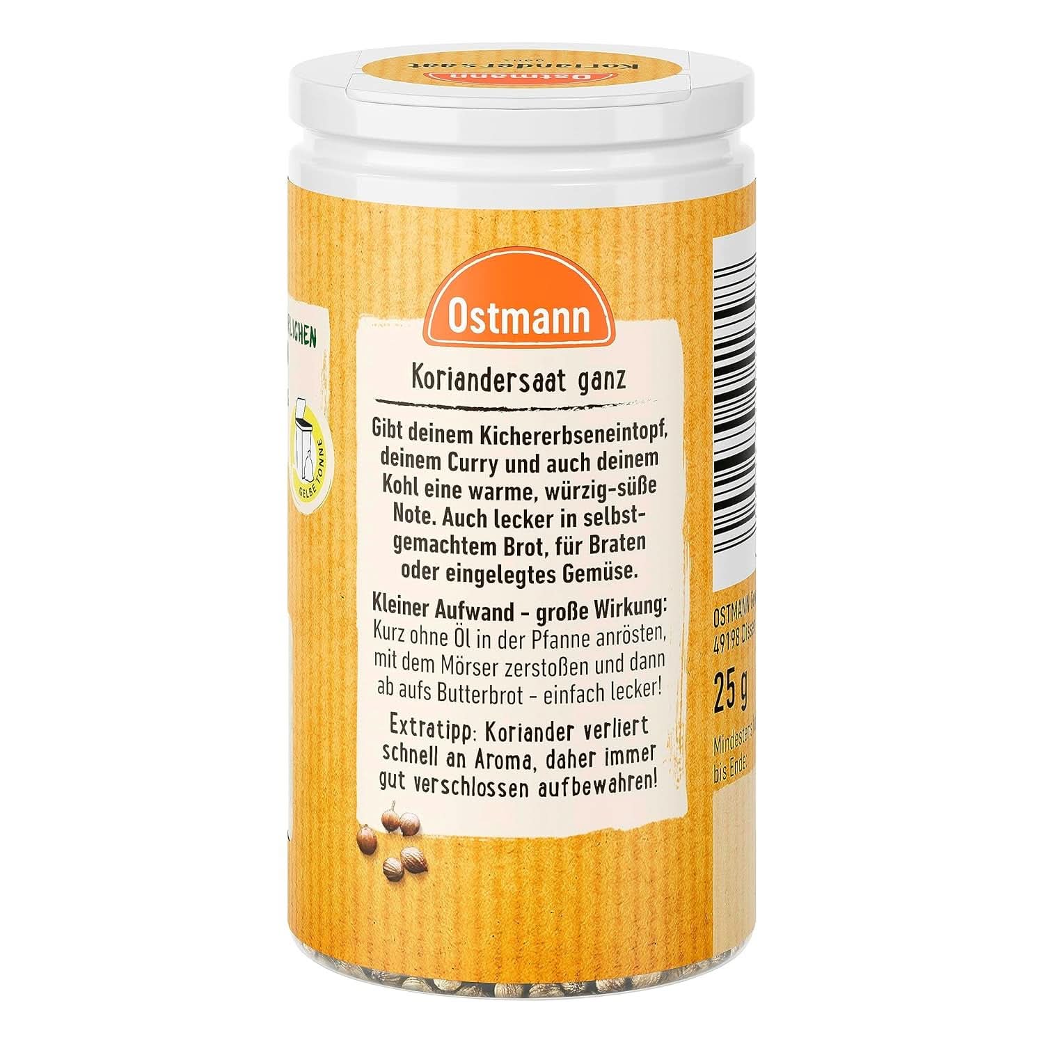Hela korianderfrön (förpackningens utformning kan variera) Naty Shop Spices
