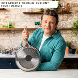 Jamie Oliver från Tefal Cook Smart stekpanna 28Cm, obelagt rostfritt stål, Lämplig för induktionsgrytor och stekpannor Naty Shop